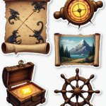 Maps & Locations - Sticker Sheet v4